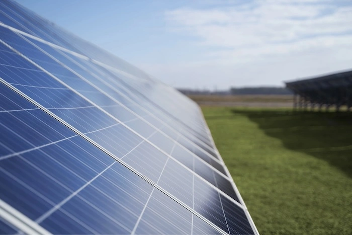 Photo de panneaux solaire